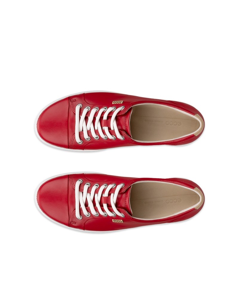 ECCO SOFT 7 Damen Ledersneaker - Rot