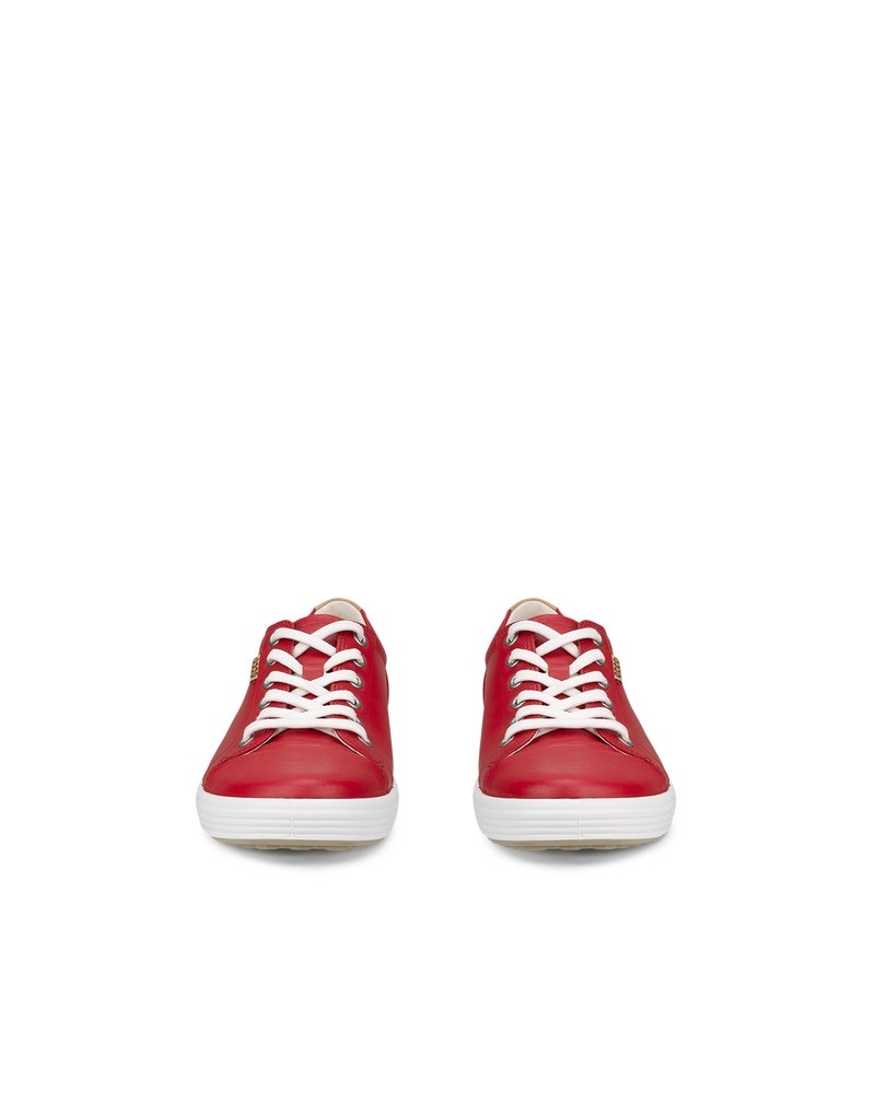ECCO SOFT 7 Damen Ledersneaker - Rot