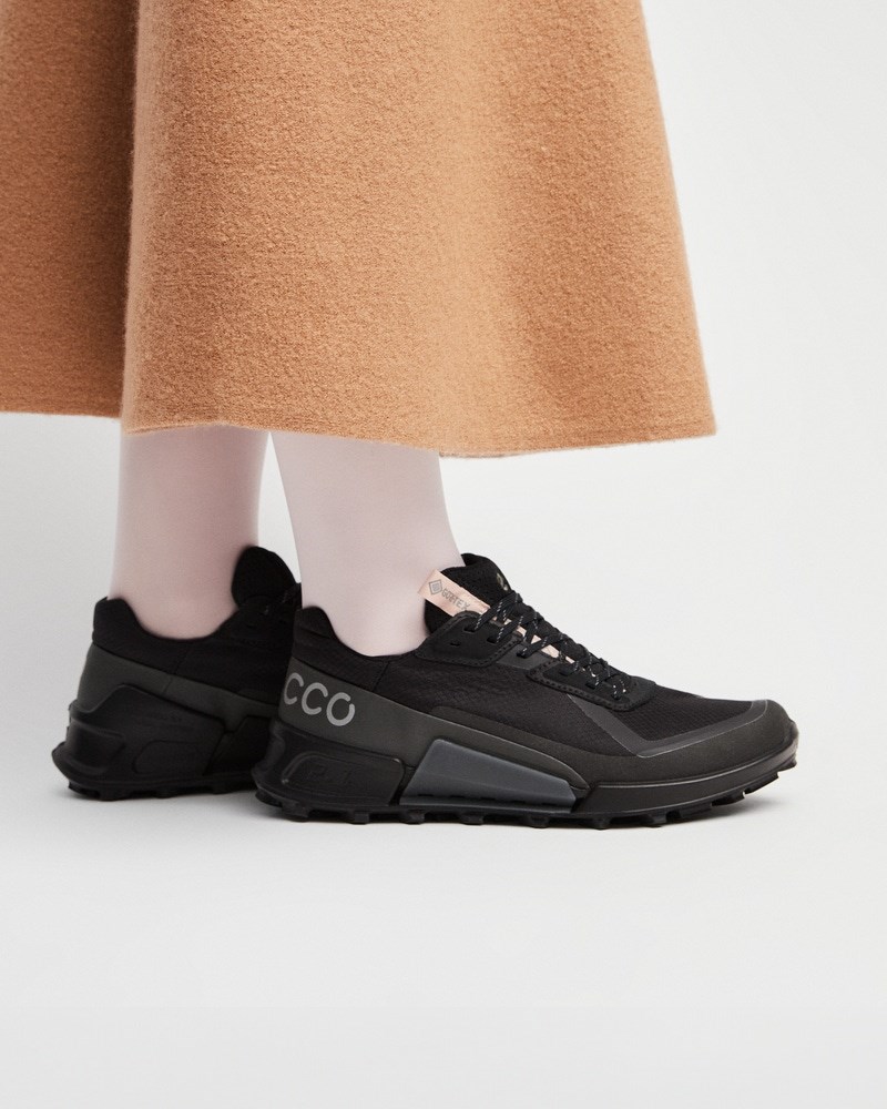 ECCO Biom 2.1 X Country Damen Textil Trailrunning-Schuhe mit Gore-Tex - Schwarz