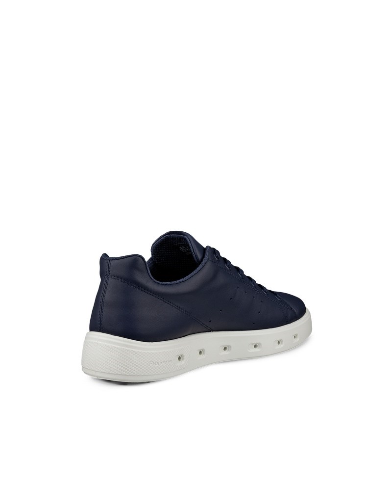 ECCO Street 720 Herren Ledersneaker mit Gore-Tex - Blau