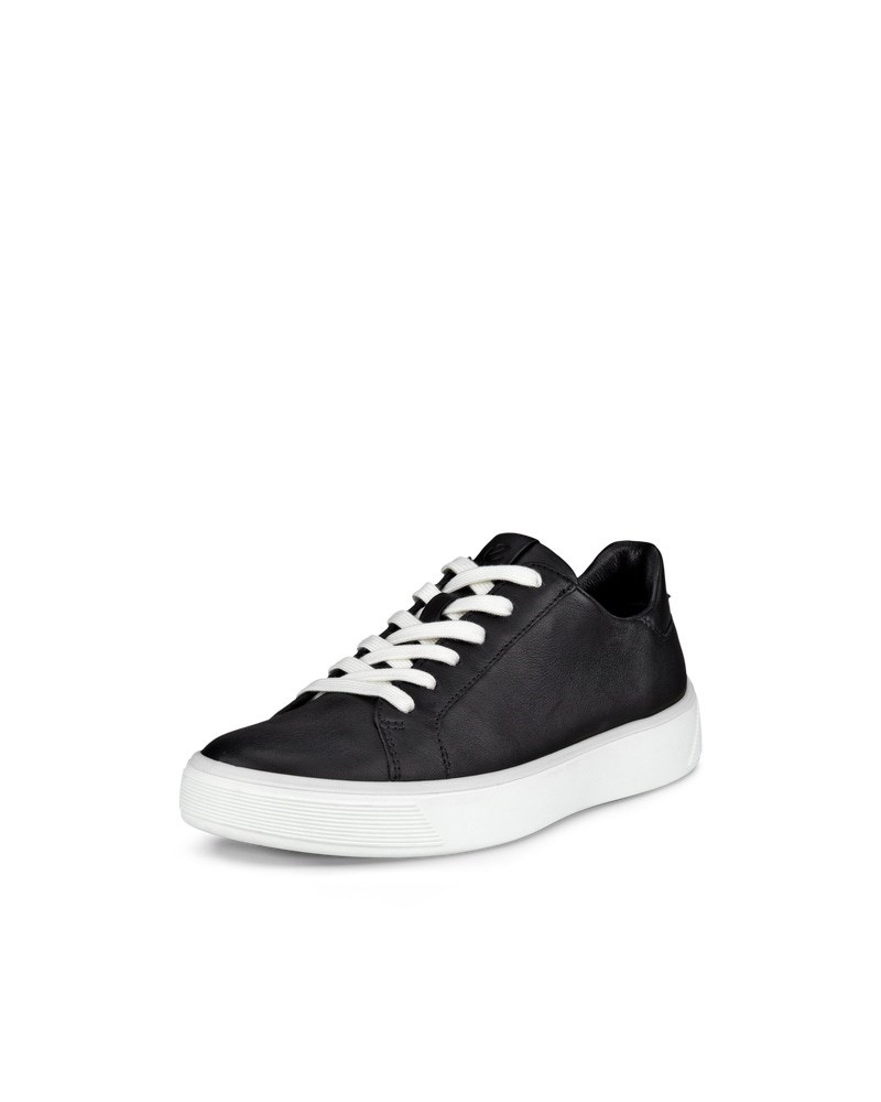ECCO Street Tray Damen Ledersneaker - Schwarz