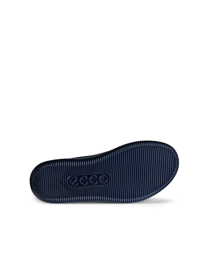 ECCO SOFT ZERO Herren Sneaker aus Nubukleder - Blau