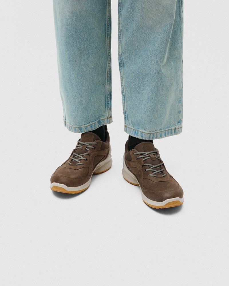 ECCO BIOM ENERGI Herren Sneaker aus Nubukleder - Braun