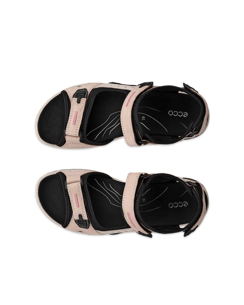 ECCO Offroad Damen Trekkingsandale aus Nubukleder - Rosa