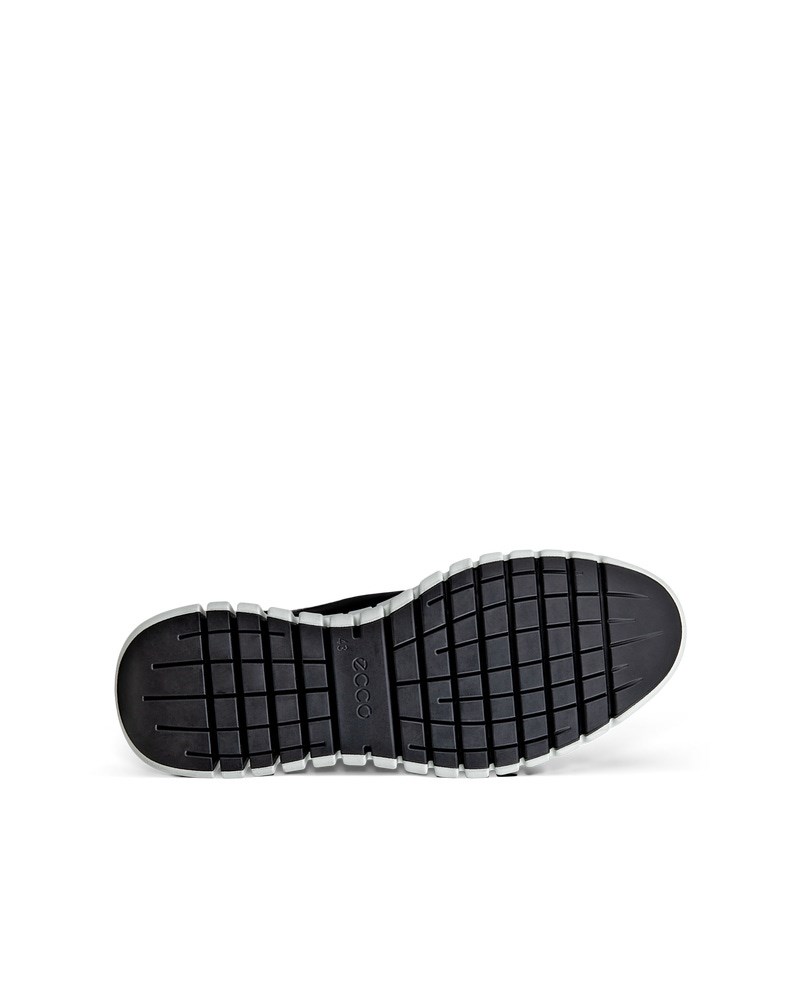 ECCO GRUUV Herren Ledersneaker - Schwarz