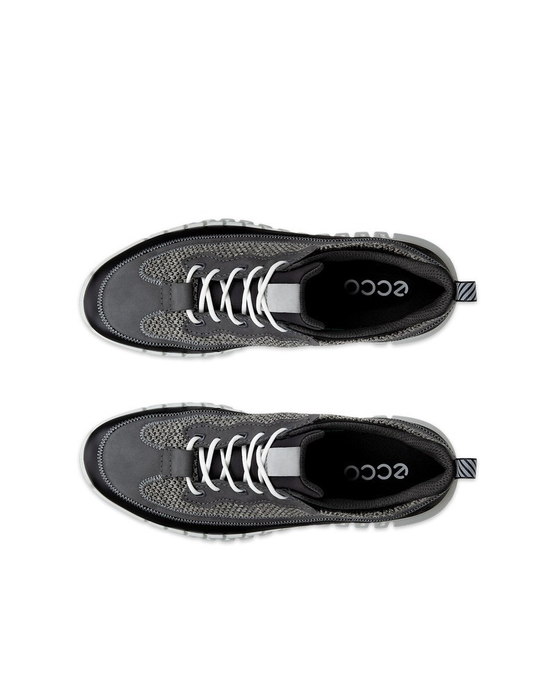 ECCO GRUUV Herren Ledersneaker - Schwarz