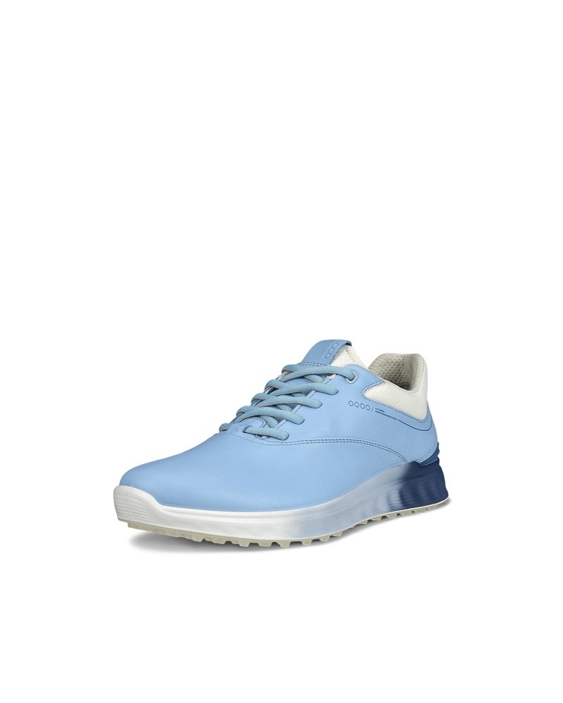 ECCO Golf S-Three Damen Golfschuh aus Leder mit Gore-Tex - Blau