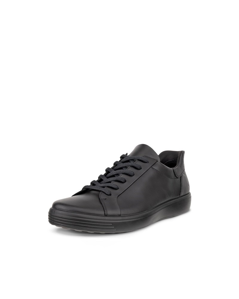 ECCO SOFT 7 Herren Ledersneaker - Schwarz