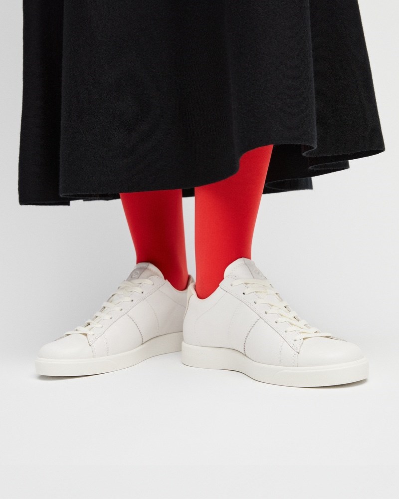 ECCO Street Lite Damen Ledersneaker - Weiß