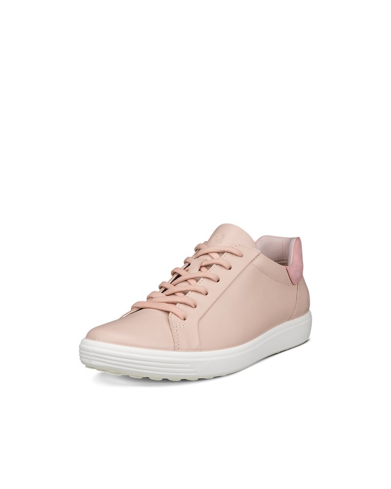 ECCO Soft 7 Damen Ledersneaker - Rosa