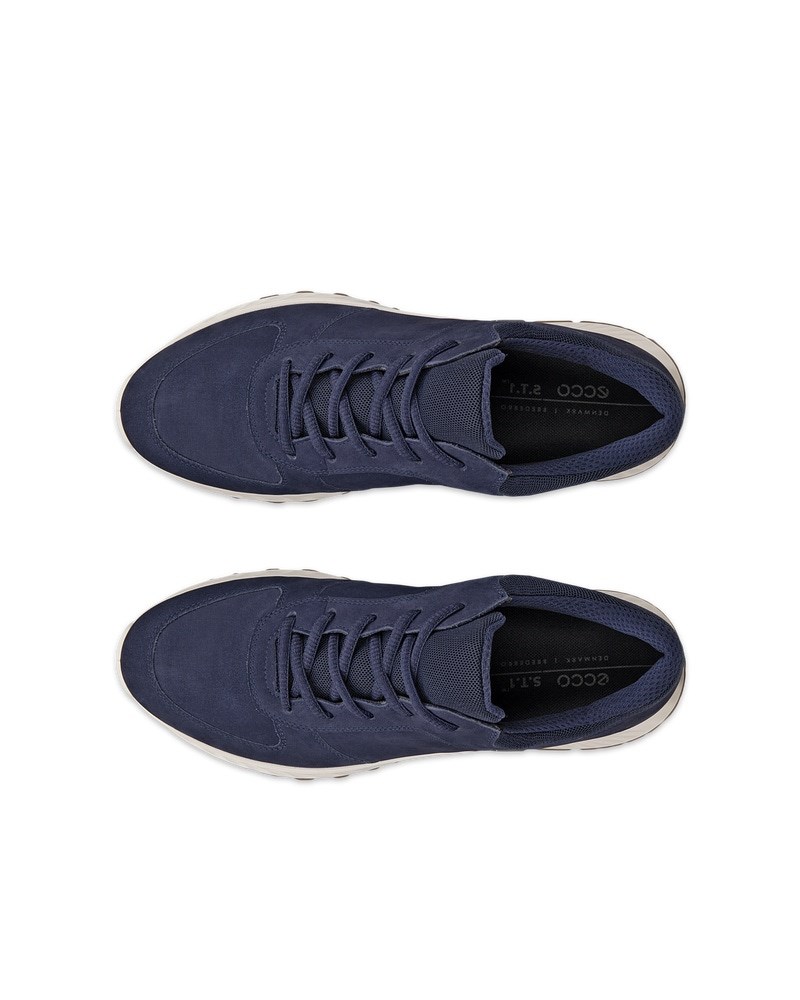 ECCO Exostride Damen Outdoor-Schuhe aus Nubukleder mit Gore-Tex - Blau