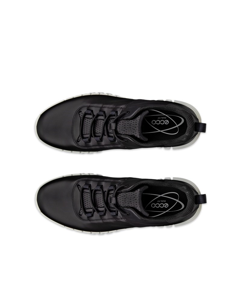 ECCO Gruuv Herren Ledersneaker - Schwarz