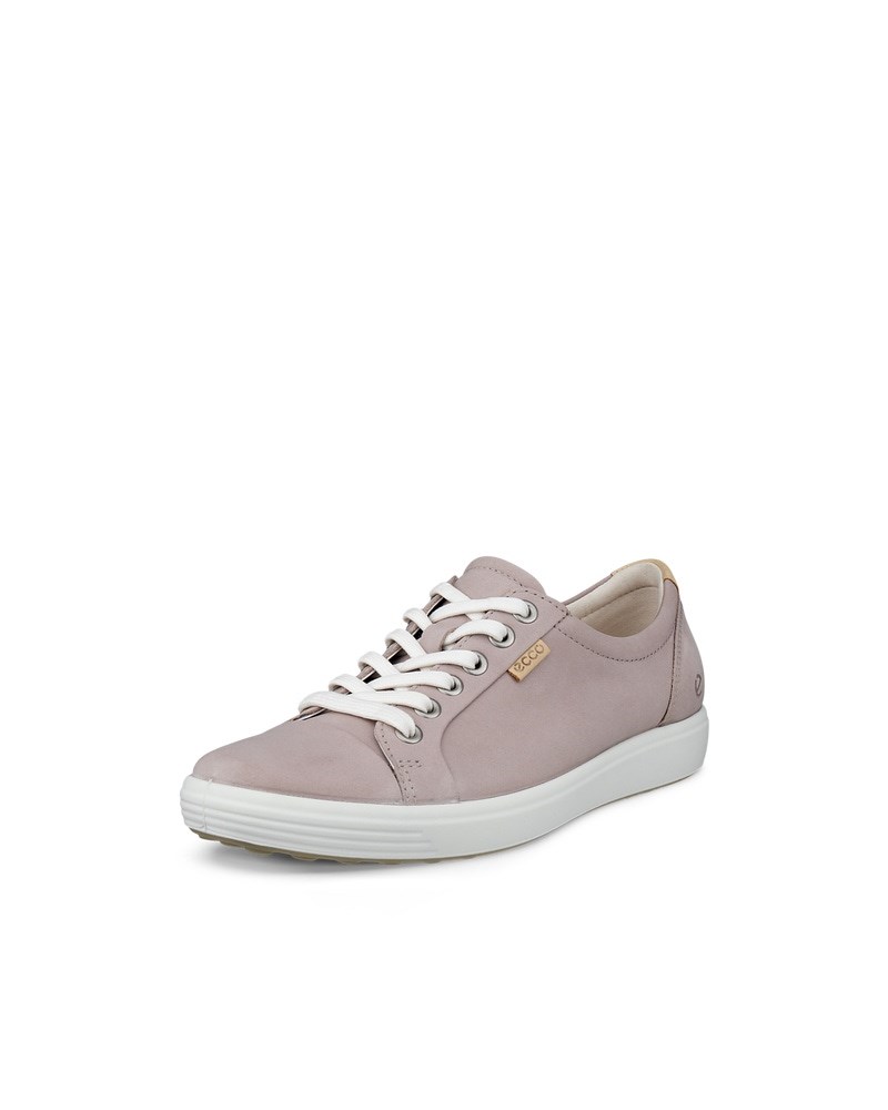 ECCO Soft 7 Damen Sneaker aus Nubukleder - Grau