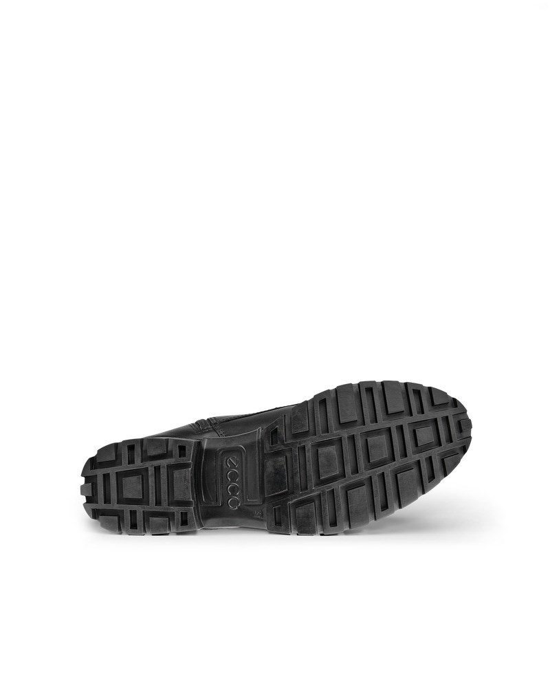 ECCO Modtray Damen Halbhoher Schnürstiefel aus Leder - Schwarz