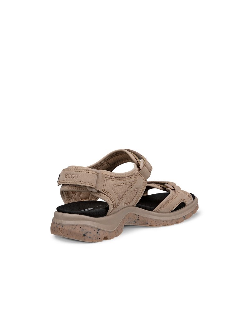 ECCO Offroad Damen Trekkingsandale aus Nubukleder - Beige