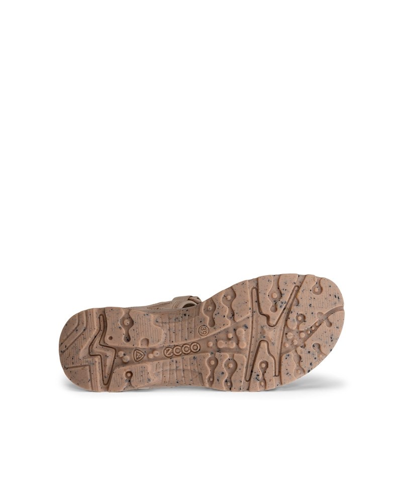 ECCO Offroad Damen Trekkingsandale aus Nubukleder - Beige