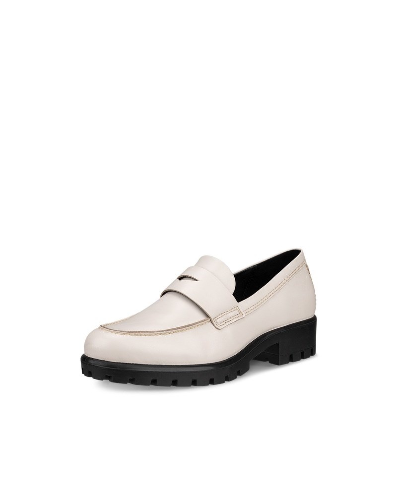 ECCO Modtray Damen Lederloafer - Beige