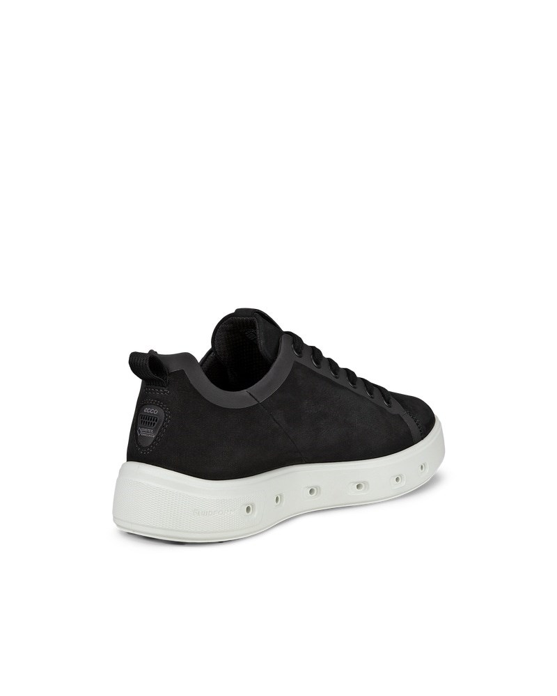ECCO Street 720 Damen Sneaker aus Nubukleder mit Gore-Tex - Schwarz