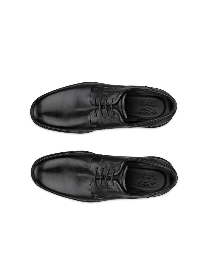 ECCO Lisbon Herren Derbyschuhe aus Leder - Schwarz