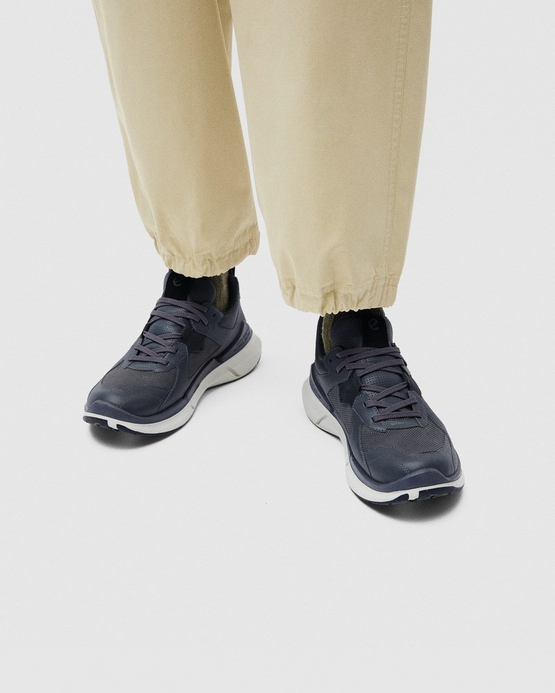 ECCO BIOM 2.2 Herren Sneaker aus Nubukleder - Grau