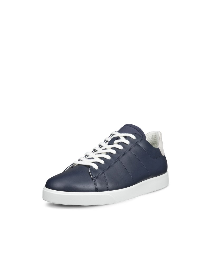 ECCO Street Lite Herren Ledersneaker - Blau