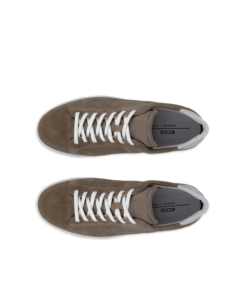 ECCO STREET LITE Herren Sneaker aus Veloursleder - Braun