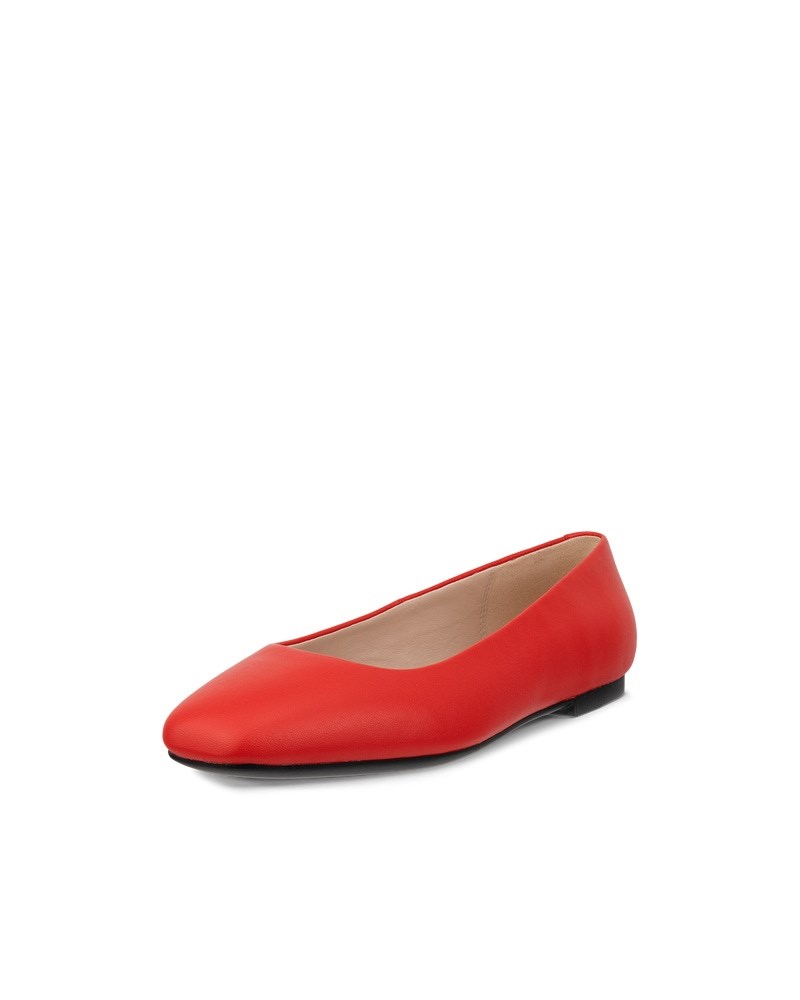 ECCO Margot Damen Lederballerina - Rot