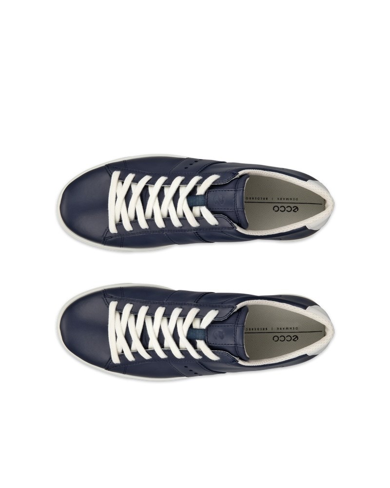 ECCO Street Lite Damen Ledersneaker - Blau