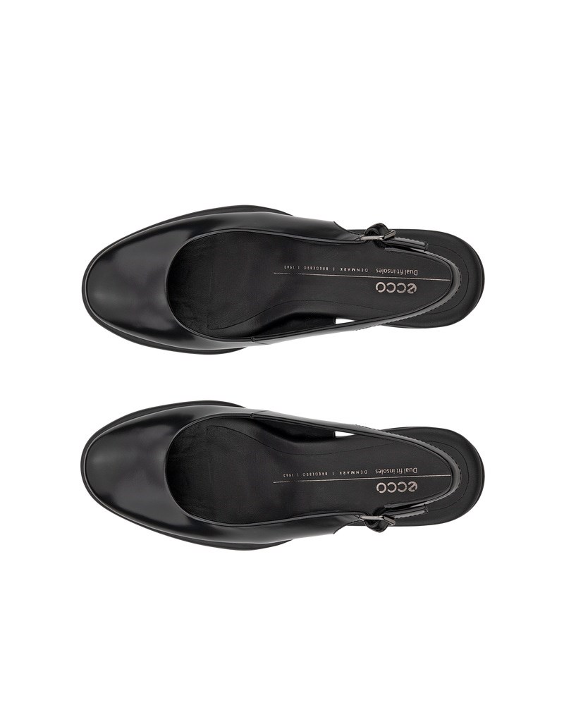 ECCO Sculpted LX 55 Damen Lederpumps mit Blockabsatz - Schwarz