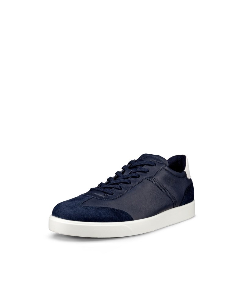 ECCO STREET LITE Herren Ledersneaker - Blau