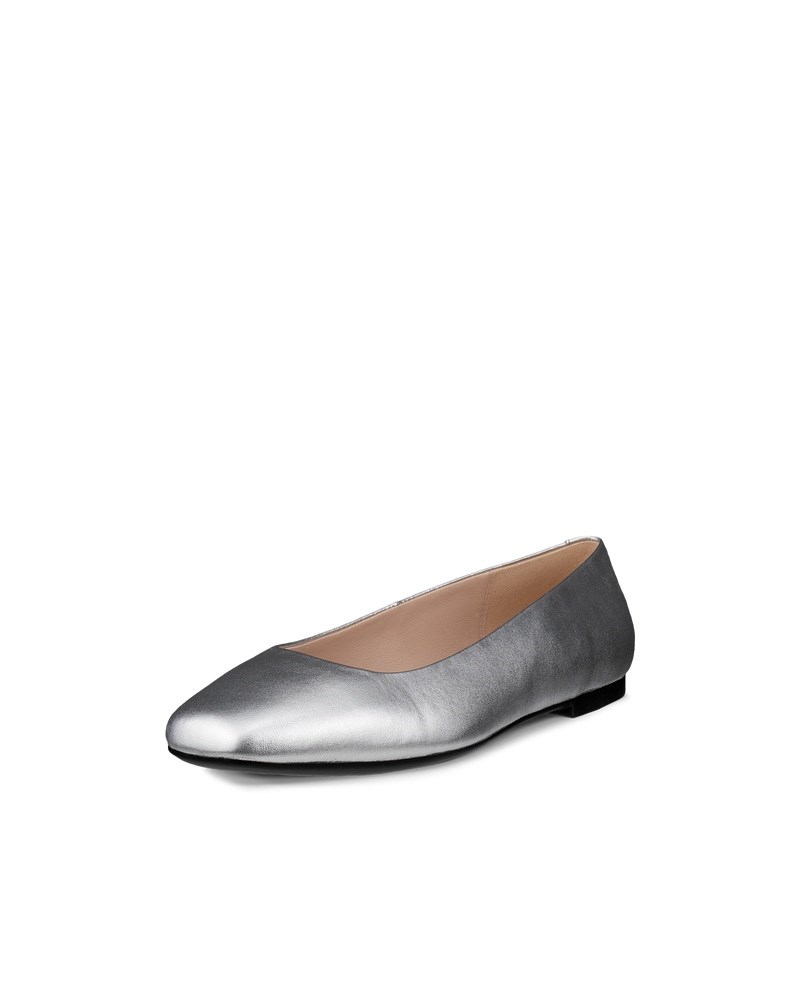 ECCO Margot Damen Lederballerina - Metallic