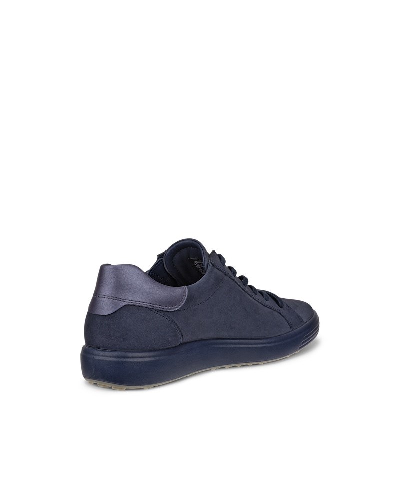 ECCO SOFT 7 Damen Ledersneaker - Blau