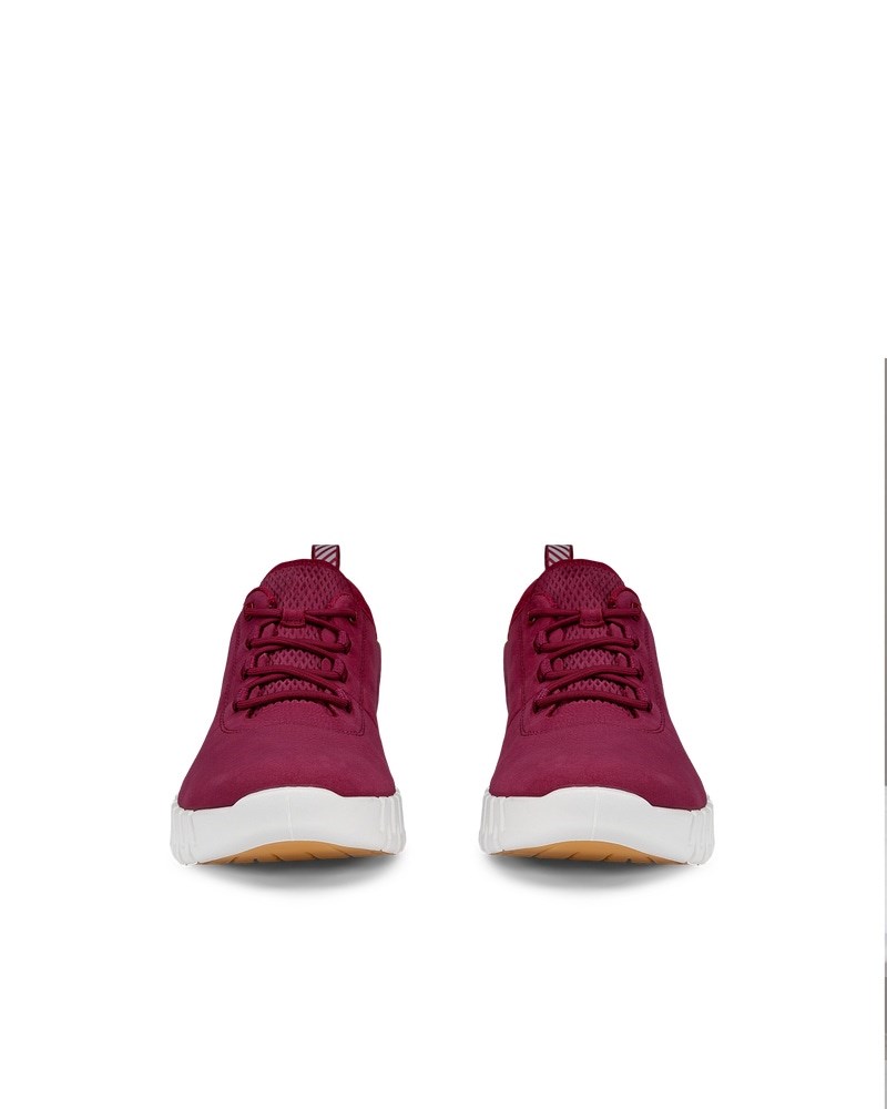 ECCO GRUUV Damen Sneaker aus Nubukleder - Rot