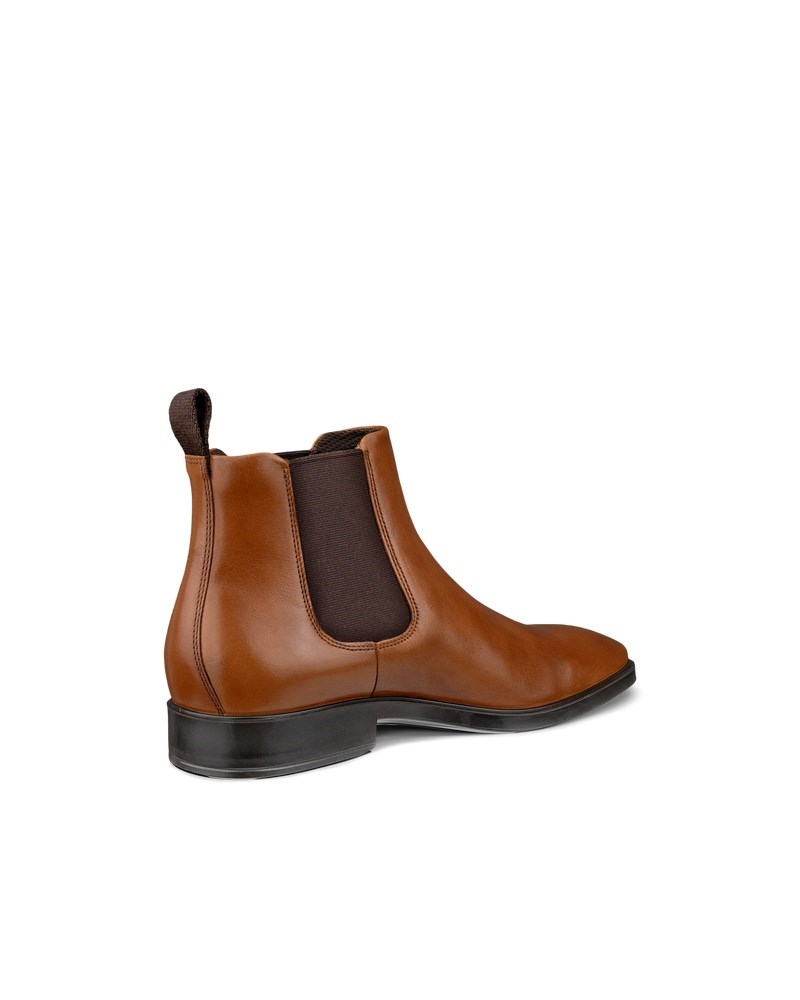 ECCO METROPOLE MILAN Herren Chelsea Boot aus Leder - Braun