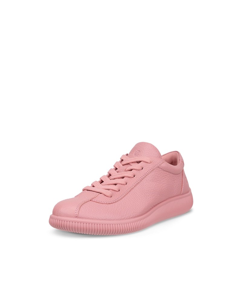 ECCO Soft Zero Damen Ledersneaker - Rosa