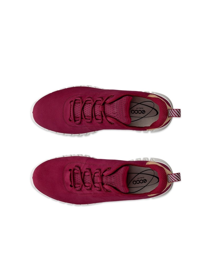 ECCO GRUUV Damen Sneaker aus Nubukleder - Rot