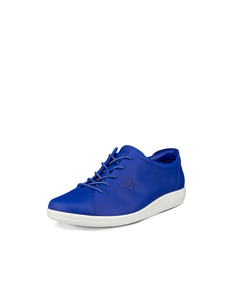 ECCO Soft 2.0 Damen Ledersneaker - Blau