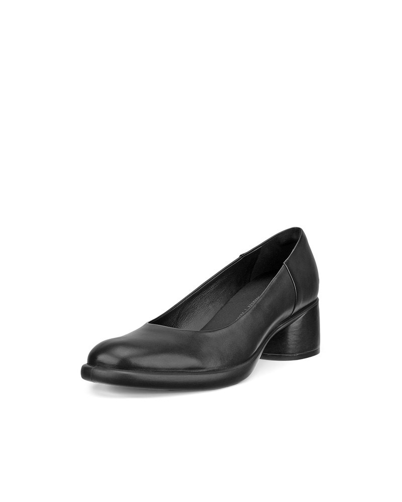 ECCO Sculpted LX 35 Damen Lederpumps mit Blockabsatz - Schwarz