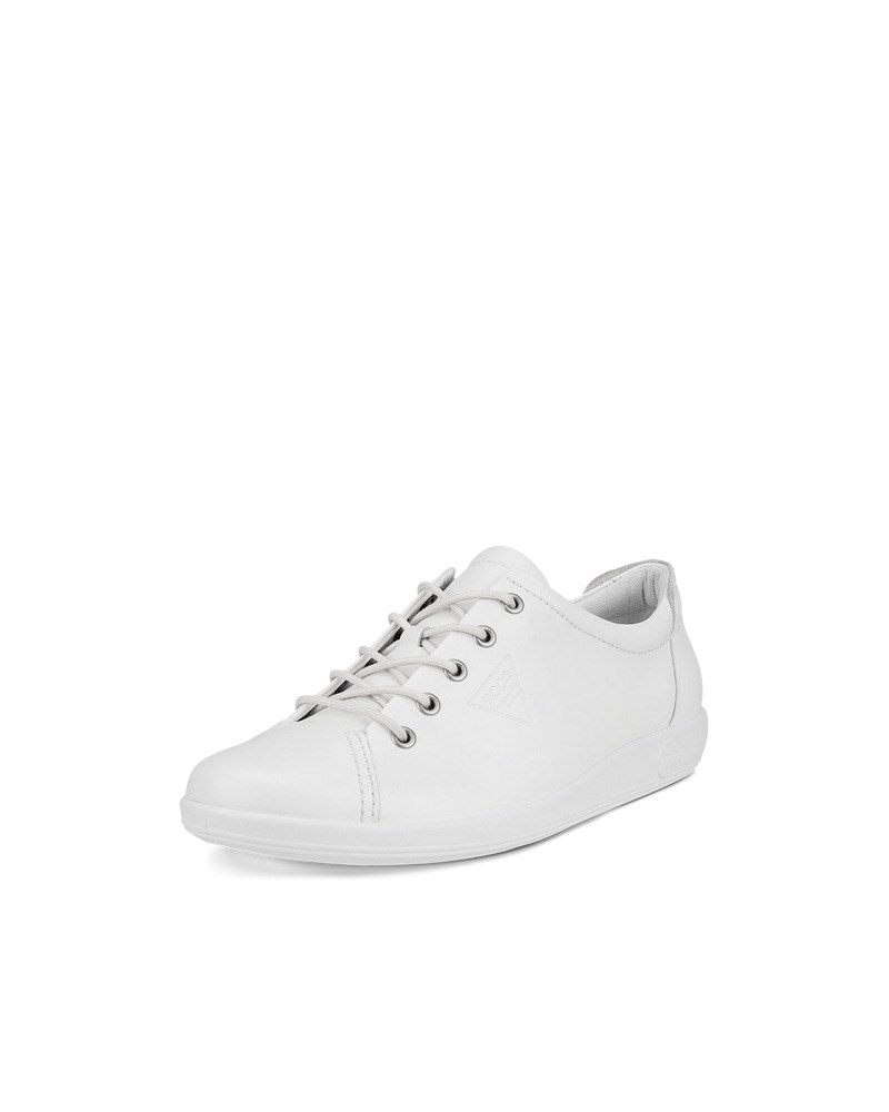ECCO Soft 2.0 Damen Ledersneaker - Weiß