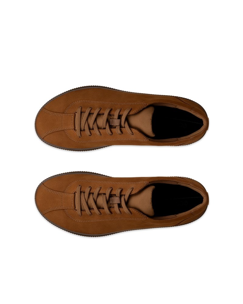 ECCO SOFT ZERO Herren Sneaker aus Nubukleder - Braun