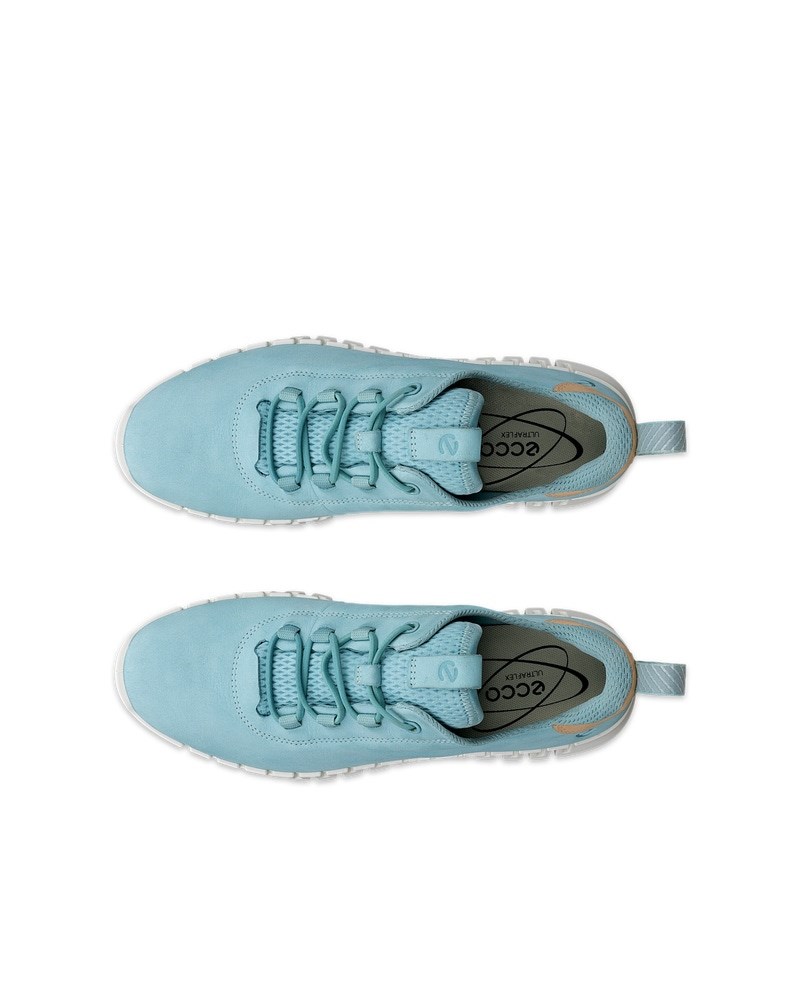 ECCO Gruuv Damen Sneaker aus Nubukleder - Blau