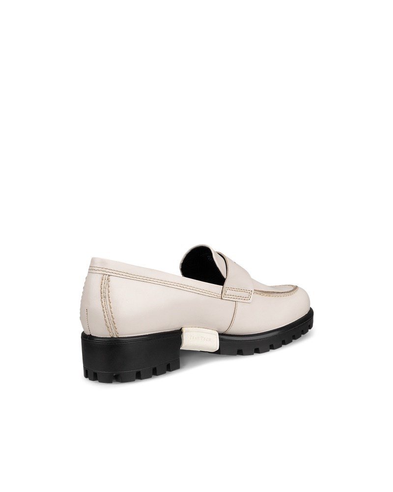 ECCO Modtray Damen Lederloafer - Beige
