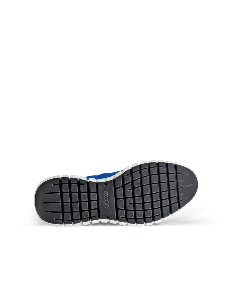 ECCO Gruuv Herren Sneaker aus Nubukleder - Blau