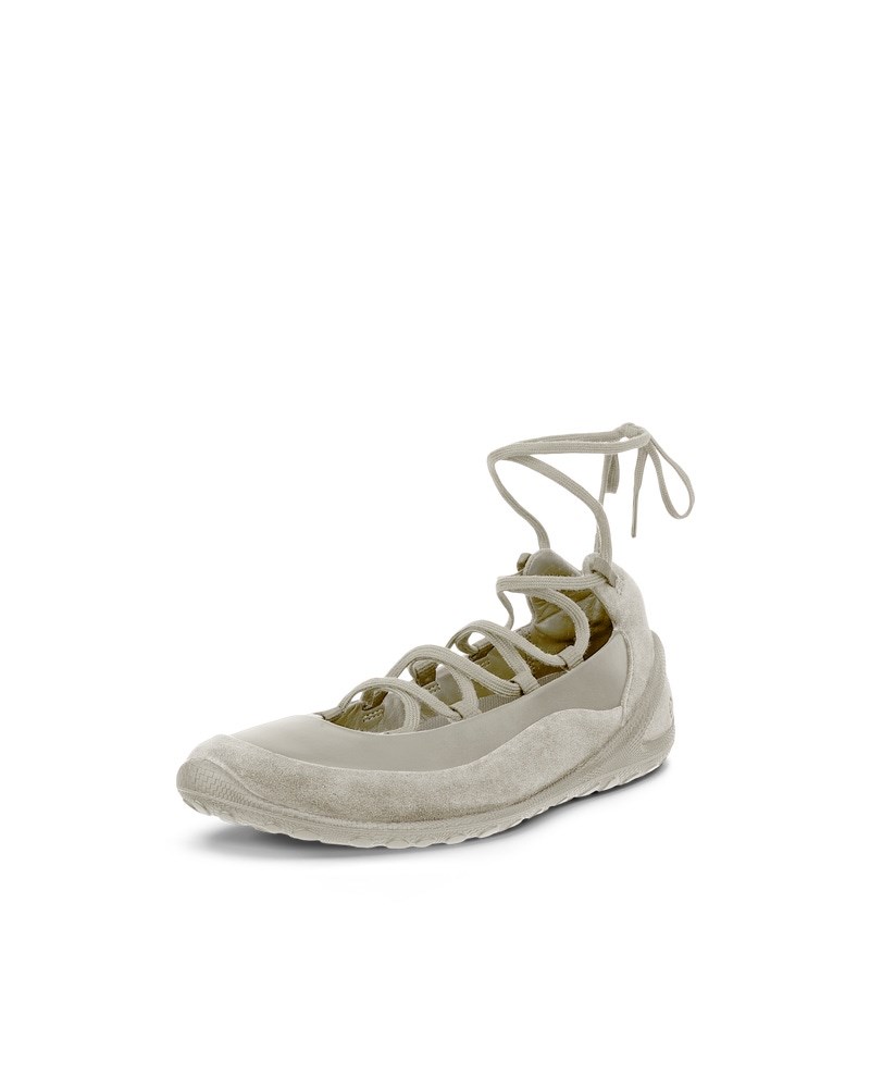 ECCO BIOM LITE Damen Lederballerina - Grau