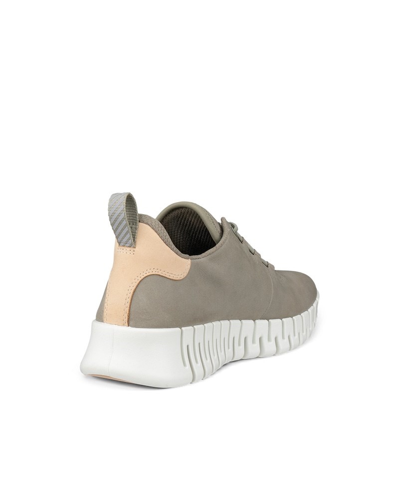 ECCO GRUUV Damen Sneaker aus Nubukleder - Grün