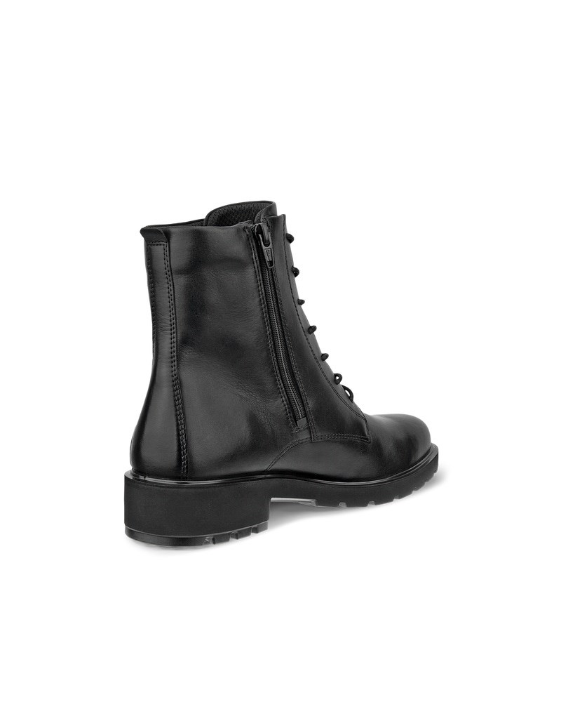 ECCO METROPOLE VIENNA Damen Schnürstiefel aus Leder - Schwarz