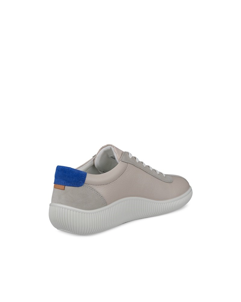 ECCO Soft Zero Herren Ledersneaker - Grau