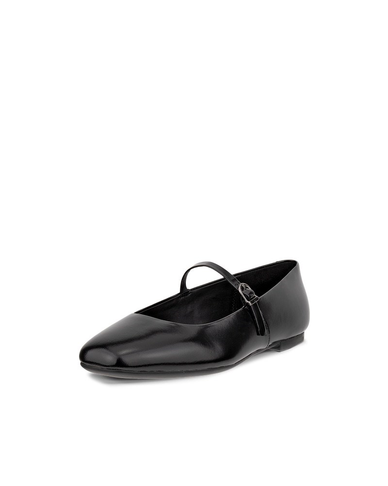 ECCO MARGOT Damen Lederballerina - Schwarz