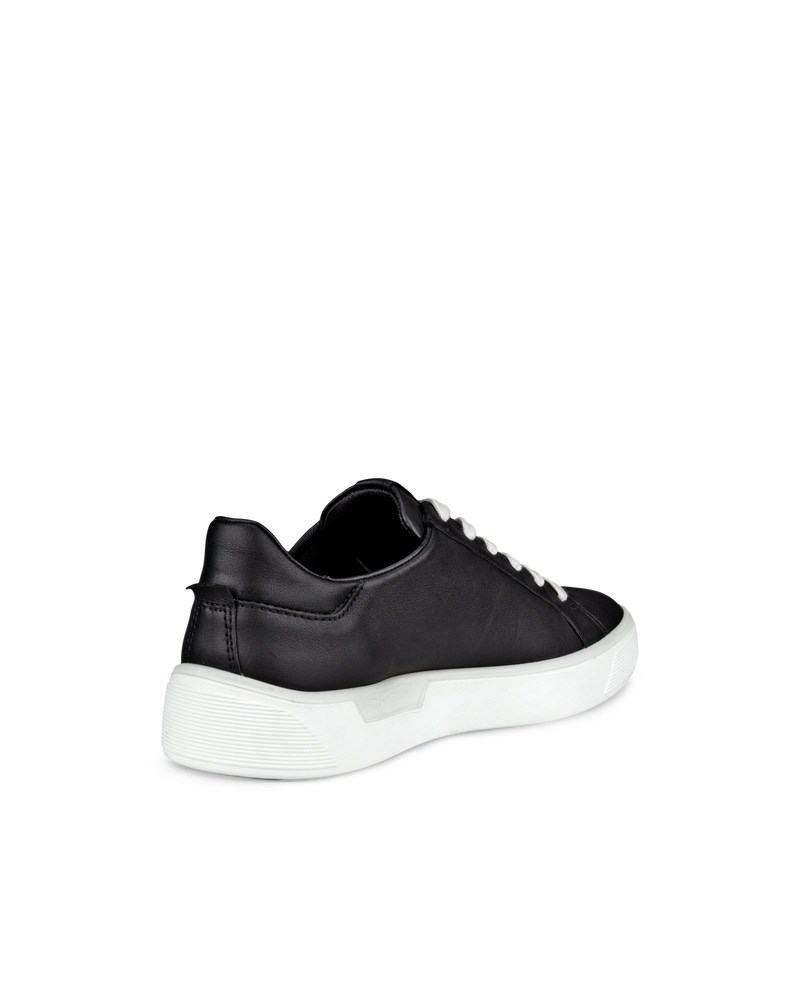 ECCO Street Tray Damen Ledersneaker - Schwarz