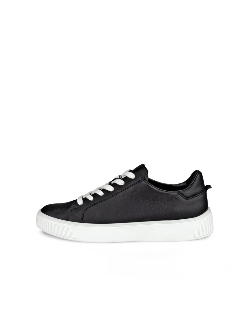 ECCO Street Tray Damen Ledersneaker - Schwarz
